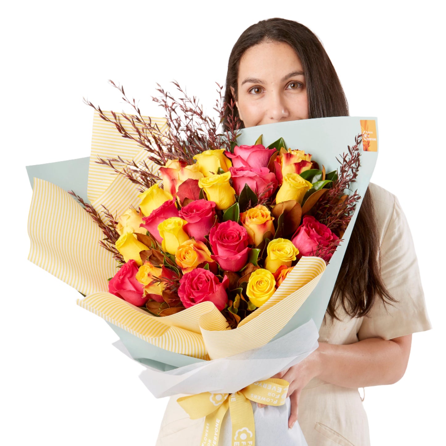 Bright Mixed Rose Bouquet