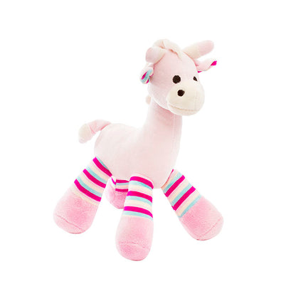 Pink Giraffe Baby Rattle