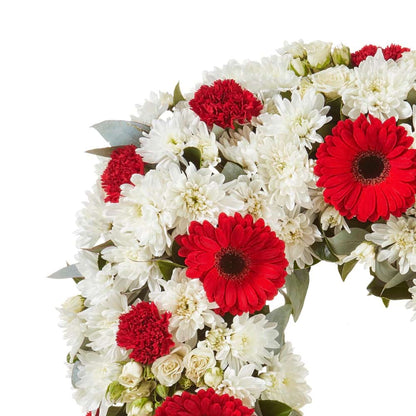 Red Floral Sympathy Tribute