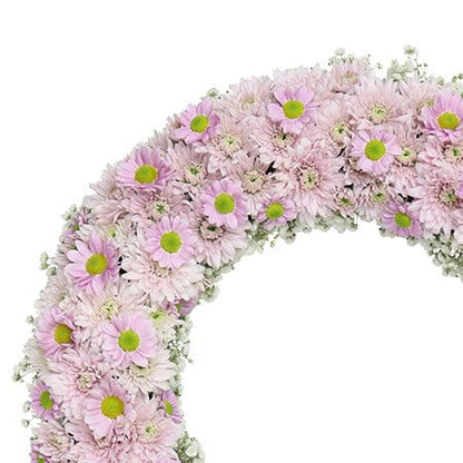 Precious Pink Daisy Wreath