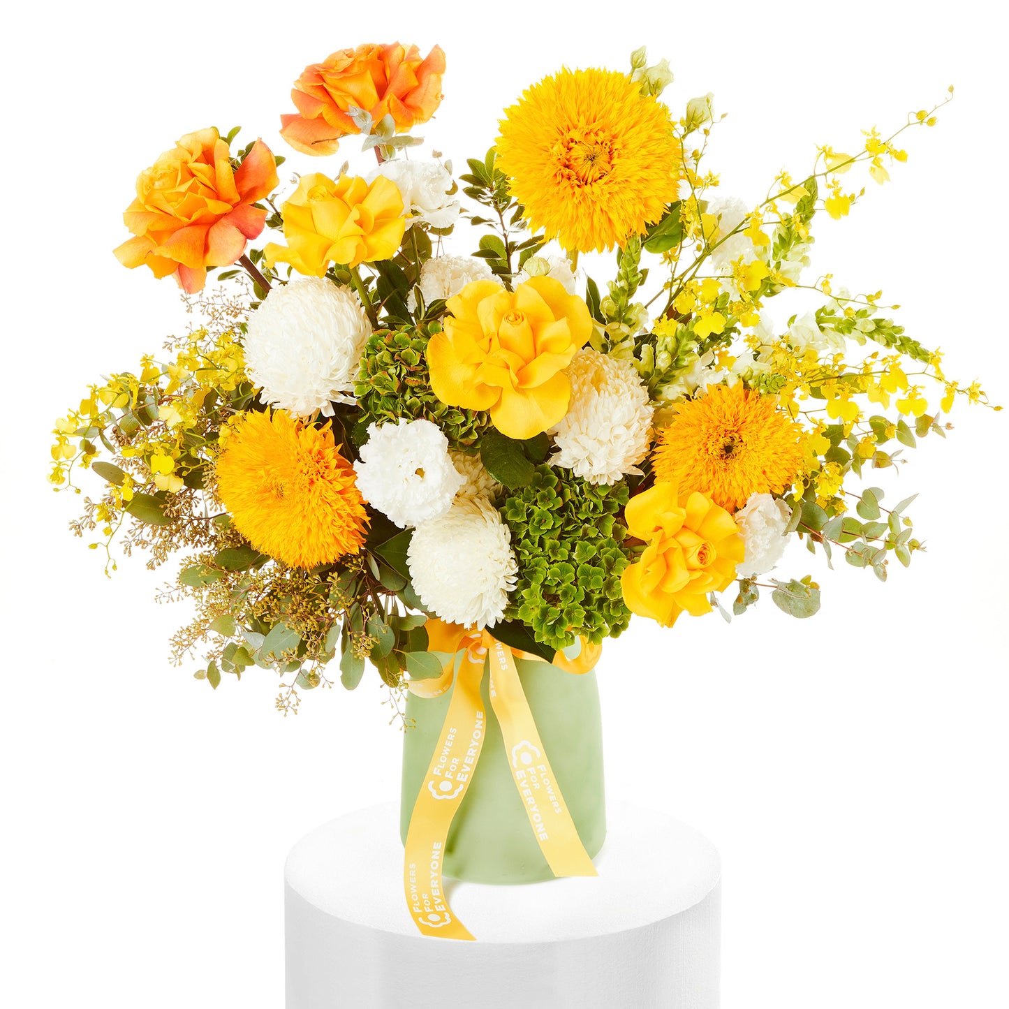 Teddy Bear Sunflower Vase