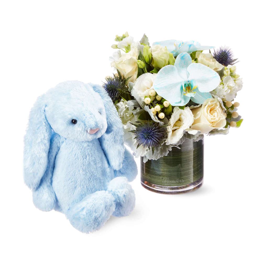 JellyCat Cuddly Blue Vase