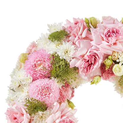 Premium Pink Sympathy Wreath