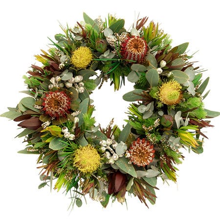 Earthy Native Funeral Wreath