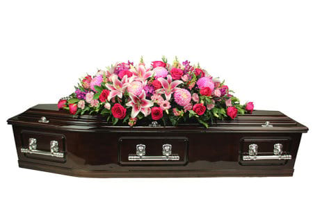 Gorgeous Pink Casket Flowers