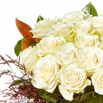 Pure White Rose Bouquet