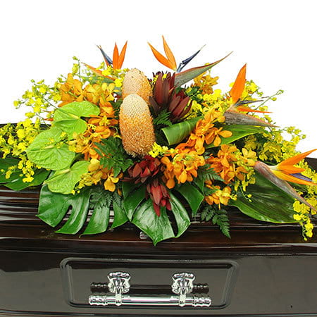 Bird of Paradise Casket Flowers