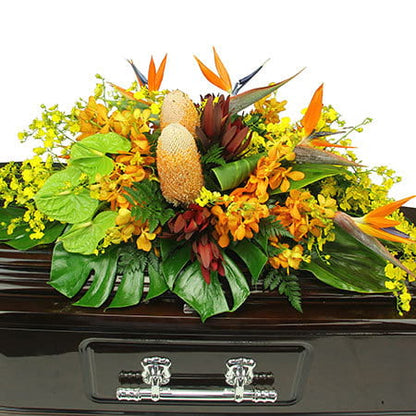 Bird of Paradise Casket Flowers