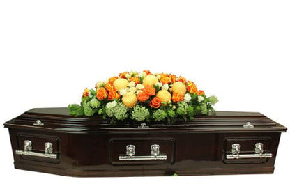 Luscious Apricot Casket Flowers