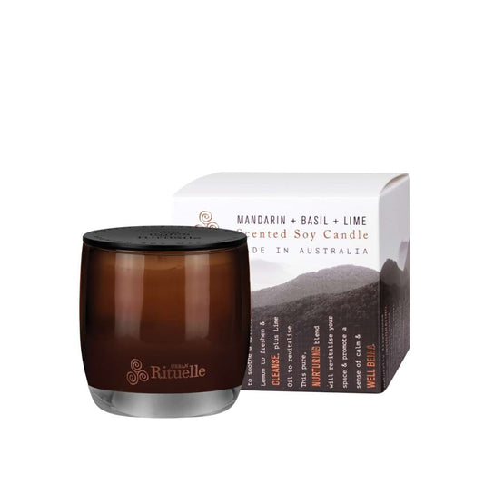 Mandarin and Basil Soy Candle 140g