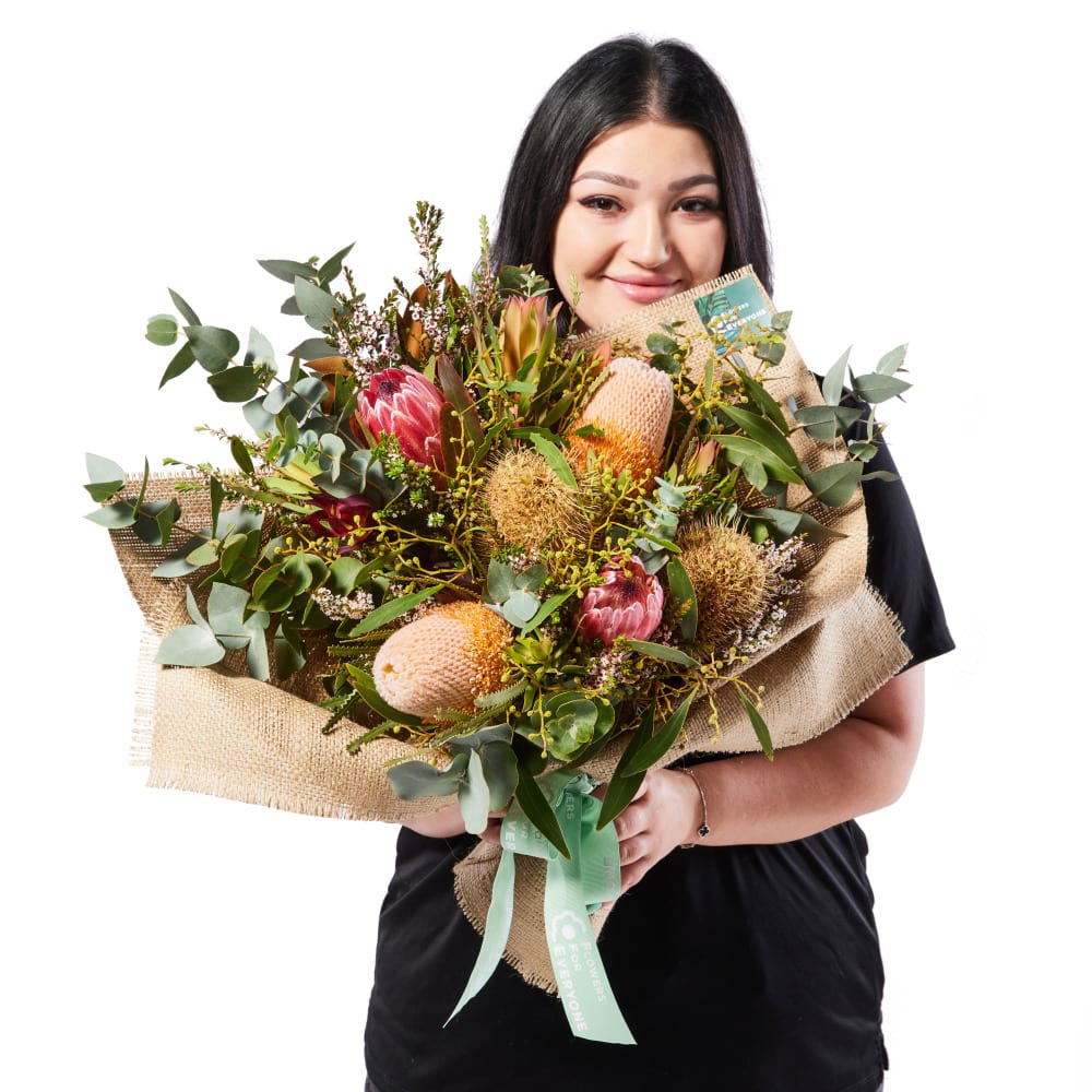 Native Hessian Bouquet