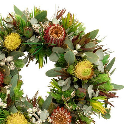 Earthy Native Funeral Wreath