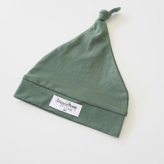 Olive Knotted Beanie