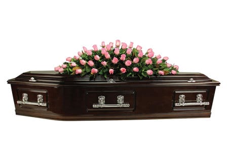 Pink Rose Casket Flowers