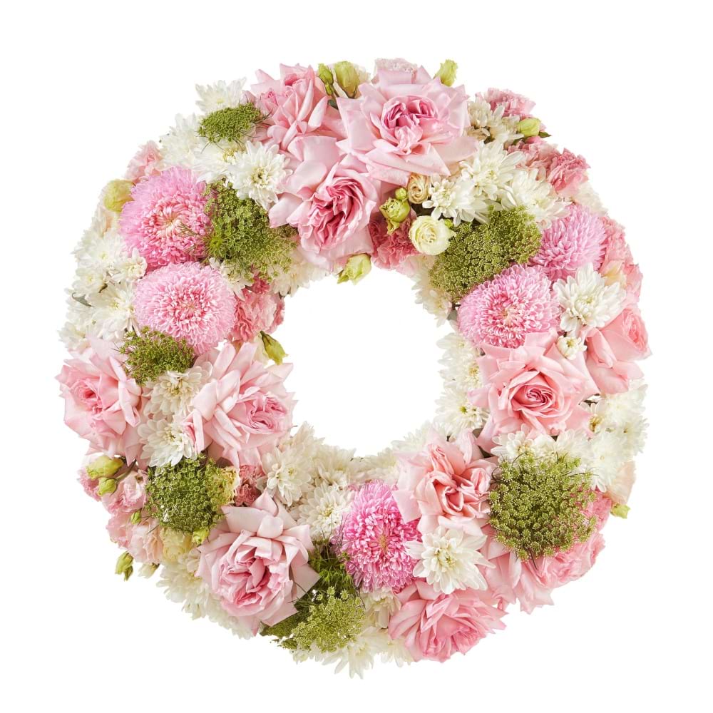 Premium Pink Sympathy Wreath