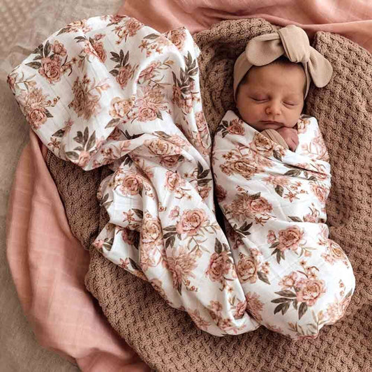 Rosette Organic Muslin Wrap