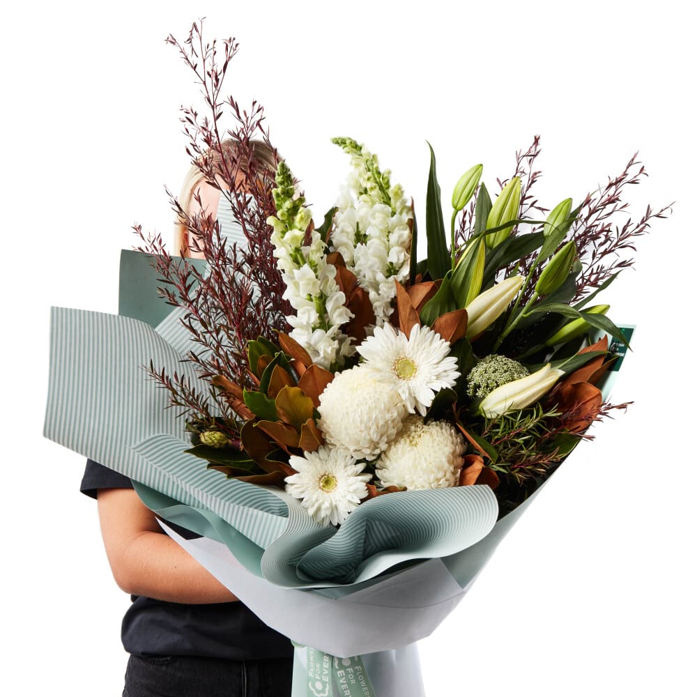 Rustic White Flower Bouquet