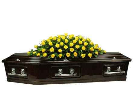 Yellow Rose Casket Flowers