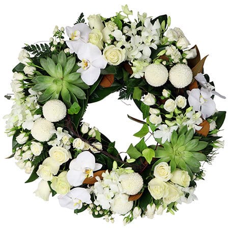 Tropical Funeral Eternity Wreath