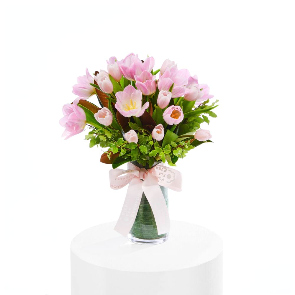 Pink Tulip Queen Vase