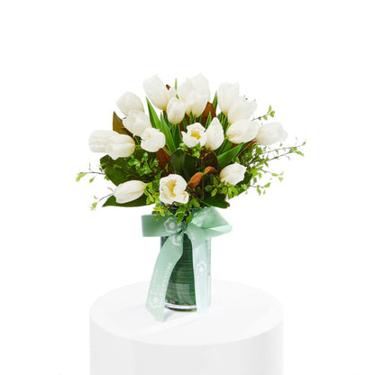 White Tulips in Vase